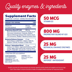 Enzymedica Stem XCell, etiqueta frontal, destaca la mezcla NT-020 para células adultas.