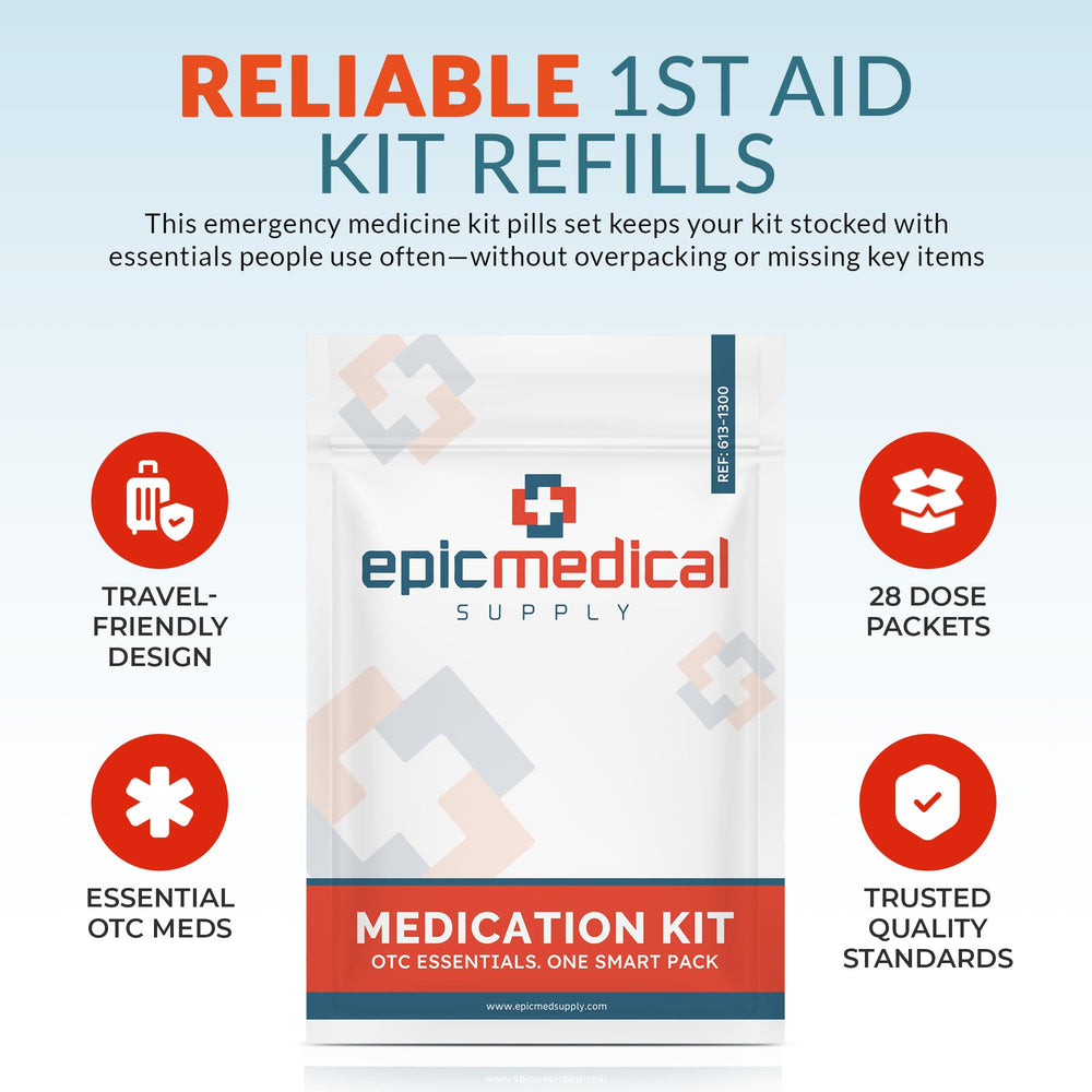 Epic Medical Supply comparación de tamaño portátil para viaje