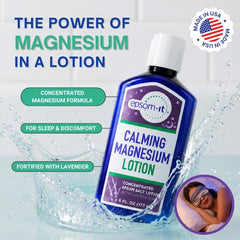 EPSOM-IT textura de loción absorbiéndose para hidratación rápida
