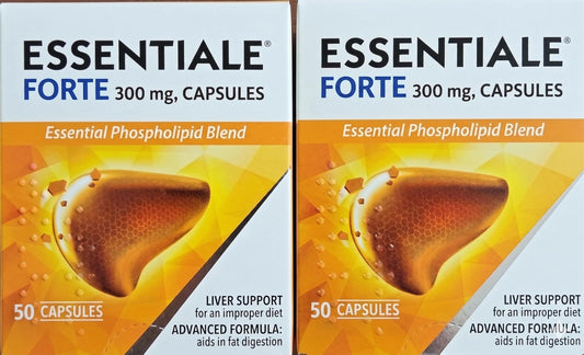 Generic ESENTIALEFORTE frasco delante mostrando etiqueta y cantidad 100 cápsulas para fácil identificación