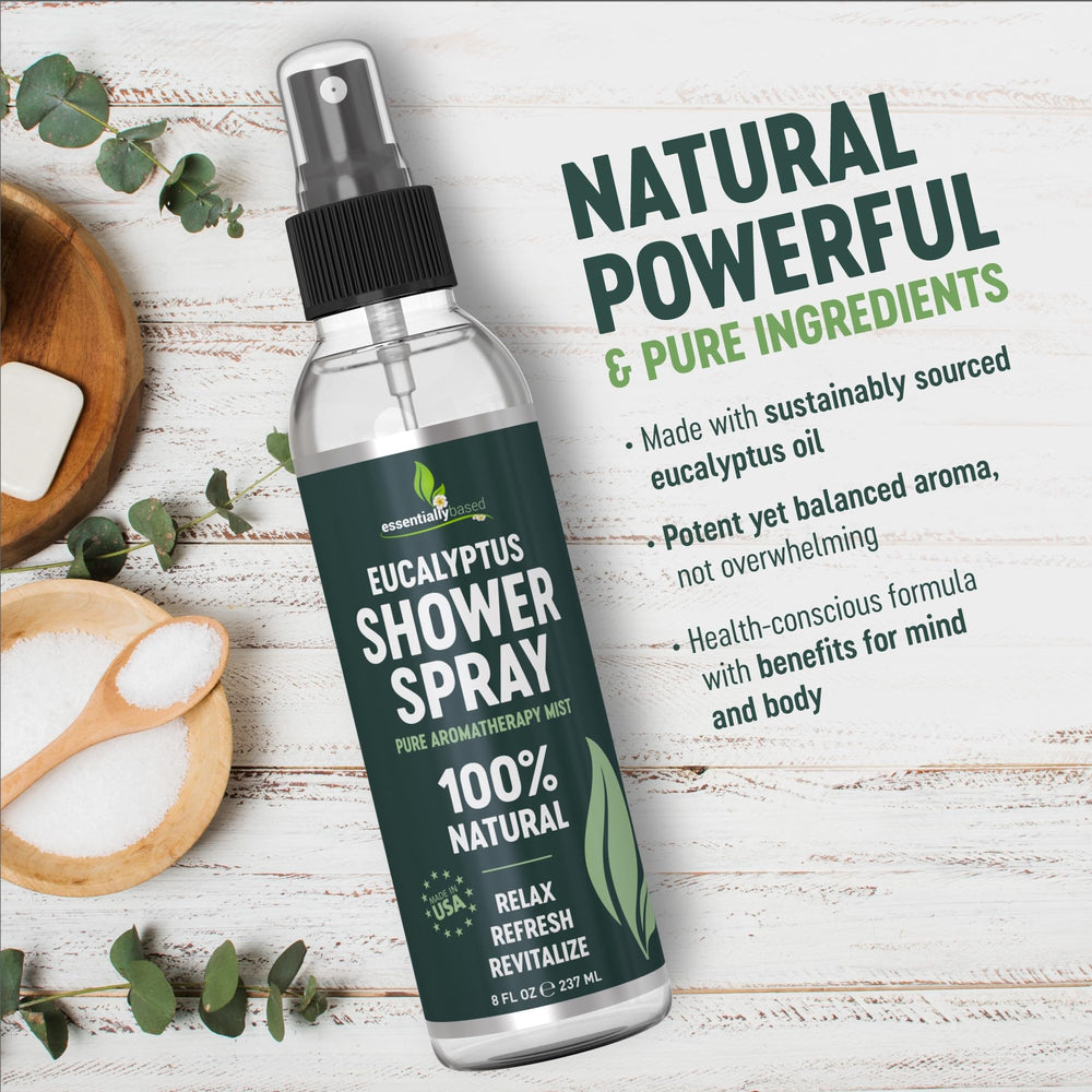 Essentially Based boquilla del spray mostrando atomización uniforme