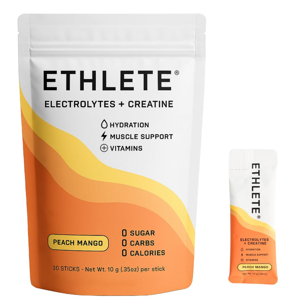 Ethlete frontal del envase mostrando fórmula y beneficios