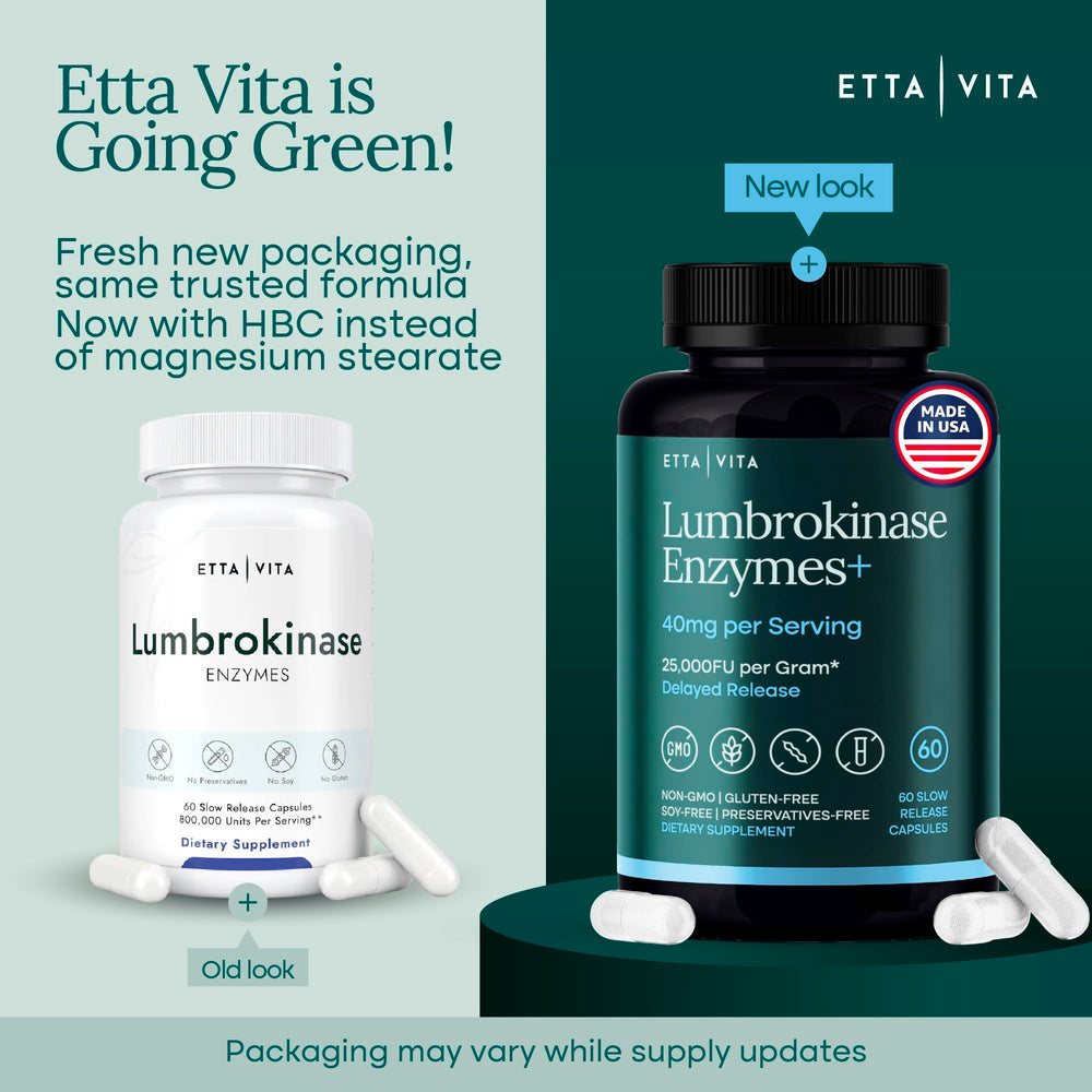 Etta Vita producción en EE. UU. con certificaciones GMP visibles