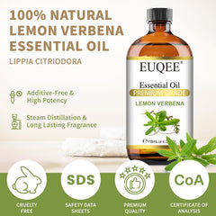 EUQEE gota de aceite sobre piel mostrando pureza y brillo aromático