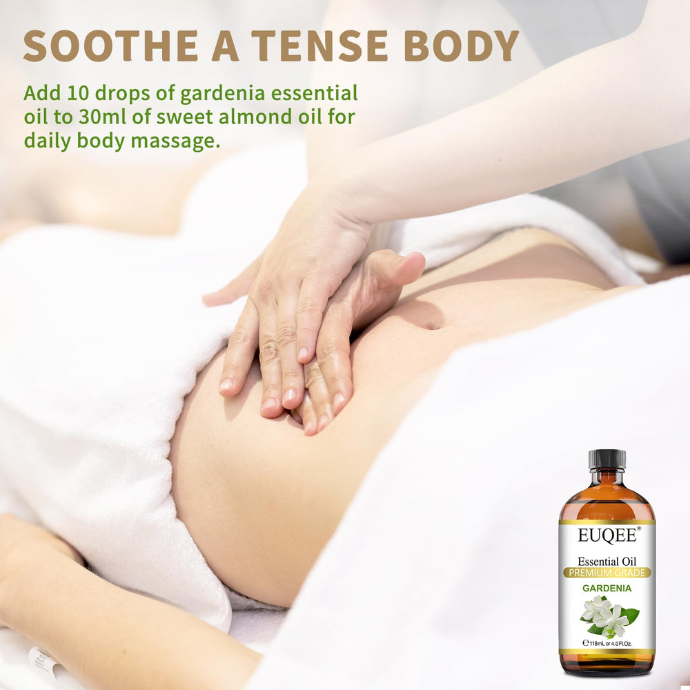 EUQEE mezcla de masaje con gardenia para piel suave y aromática