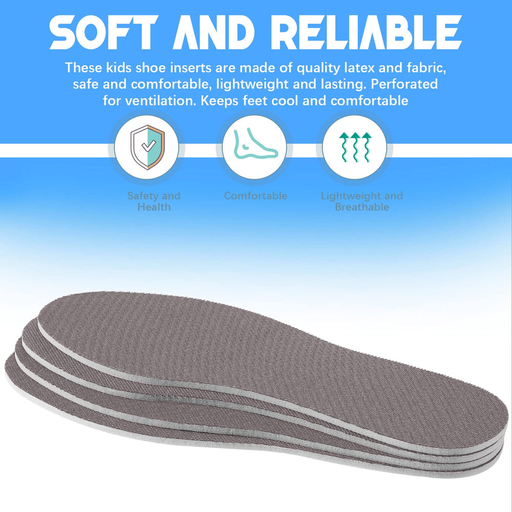 Eurzom plantillas infantiles con corte fácil para ajuste