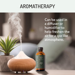 Eve Hansen aceite usado en sauna, aroma revitalizante en espacio