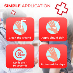 Ever Ready First Aid empaque abierto con pipetas listas, ideal para botiquín y viajes