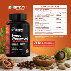 Everyday Nutrition cápsulas veganas en primer plano, fácil de tragar