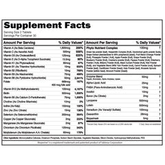 Frasco de EVL Advanced Daily Multivitamin visto de frente