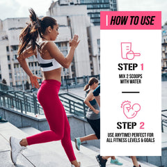 Evlution vaso preparado color rosado listo para beber y brindar energía antes del entrenamiento