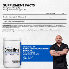Vaso con mezcla de Evogen Creatine en uso durante rutina, rápida preparación y energía