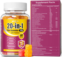 EYHBQIA gominolas de fibra para mujeres, empaque compacto para llevar