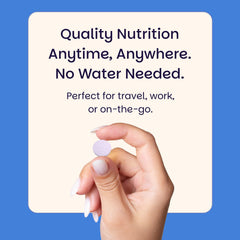 EZ Melts etiqueta indica sin sabores artificiales.