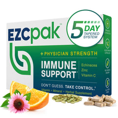 EZC Pak frente del empaque mostrando pack de 5 días y claridad en dosis