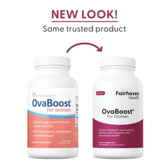 Fairhaven Health OvaBoost sello de certificación y pruebas de calidad