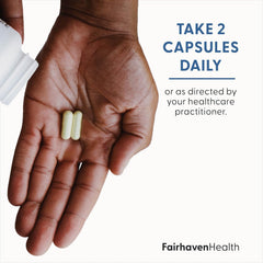 Fairhaven Health selección de ingredientes clave L‑carnitina CoQ10 B12