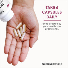 Fairhaven Health etiqueta nutricional del producto con información clara