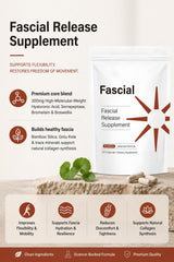 Fascial cápsula en mano demostrando tamaño y dosificación fácil