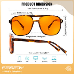 FEISEDY estuche y embalaje que protege las gafas en transporte