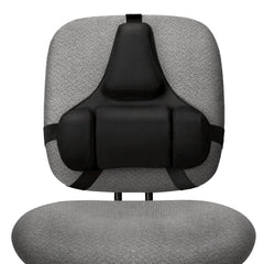Fellowes respaldo frontal mostrando diseño ergonómico y confort