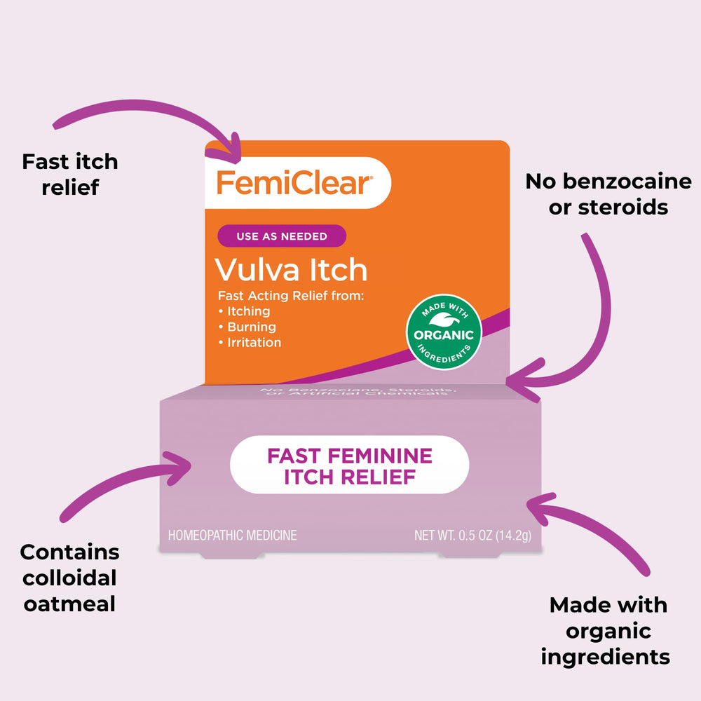 FemiClear aplicación con la mano demostrando uso preciso y fácil