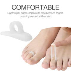 FENMOR corrector colocado en dedo dentro de zapato mostrando alivio inmediato