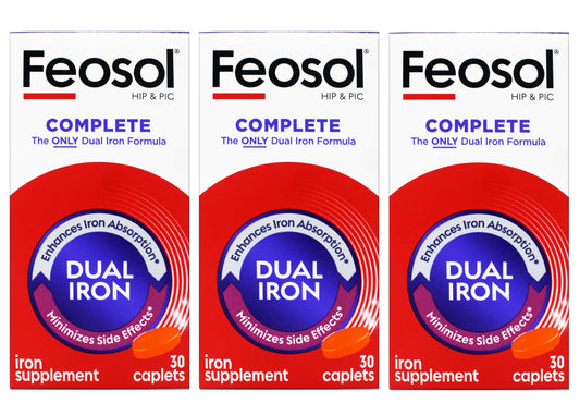 Feosol Bifera HIP & PIC bottle front shows easy daily iron support.