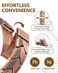 Feraco vista superior de la pulsera destacando acabado y brillo