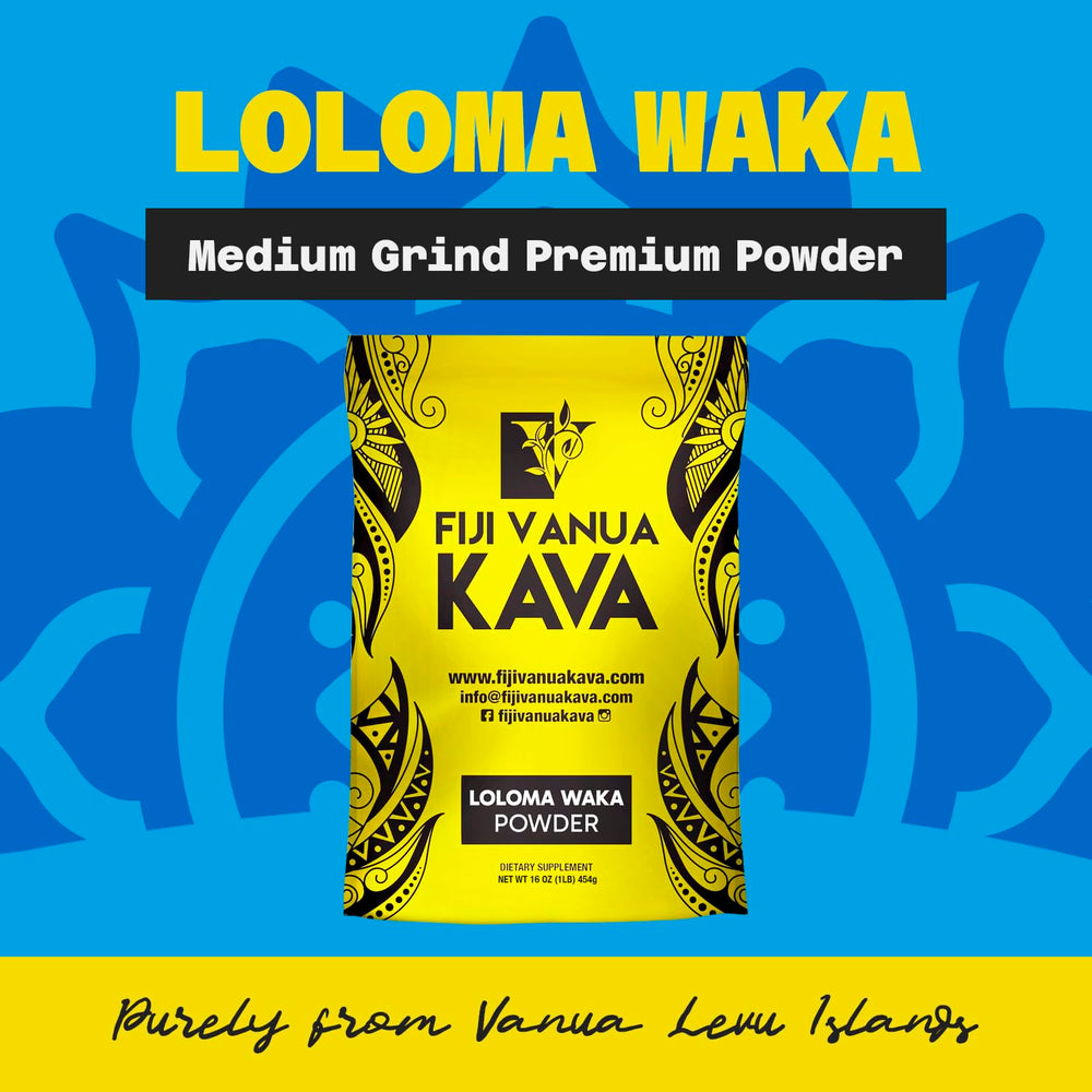 Fiji Vanua Kava textura del polvo con molienda media para fácil preparación