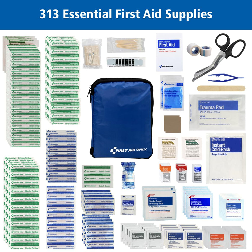 First Aid Only bolsillos transparentes del estuche para encontrar suministros rápido