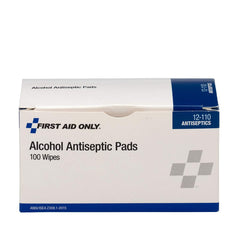 First Aid Only toallita envuelta individualmente mostrando sello protector