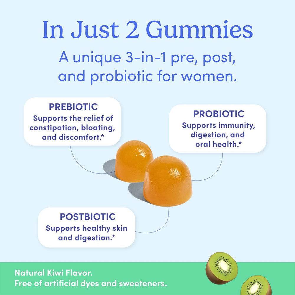 FIRST DAY Tropical flavored Good Gut Tribiotic Gummies