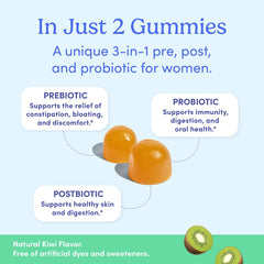 FIRST DAY Tropical flavored Good Gut Tribiotic Gummies