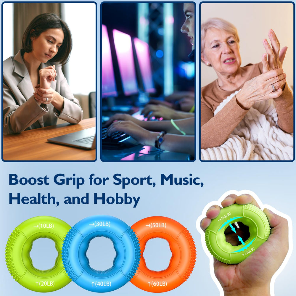 FitBeast comparación de tamaño del kit junto a una mano para escala
