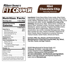 FITCRUNCH barra proteica menta con chispas de chocolate para snack