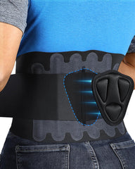 Fitomo faja lumbar frontal mostrando ajuste y discreción