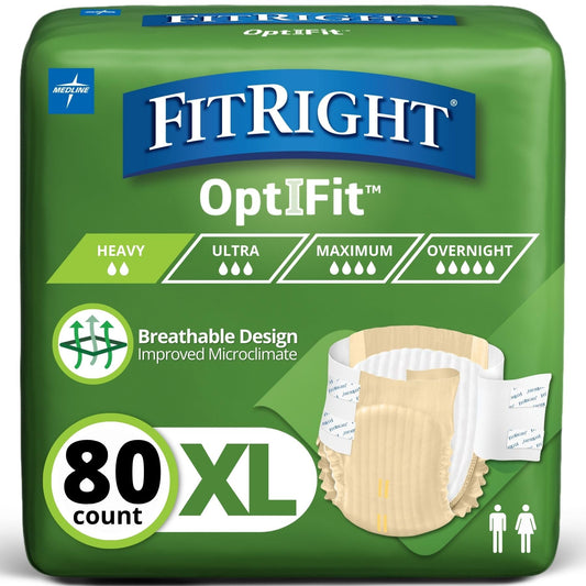 FitRight paquete frontal XL mostrando 80 unidades y protección discreta