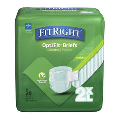 FitRight paquete frontal mostrando 20 pañales y beneficios de protección