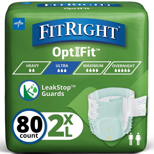 FitRight vista frontal del paquete mostrando 80 unidades y ventajas