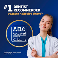 Usuario comiendo con prótesis usando Fixodent mostrando estabilidad al masticar