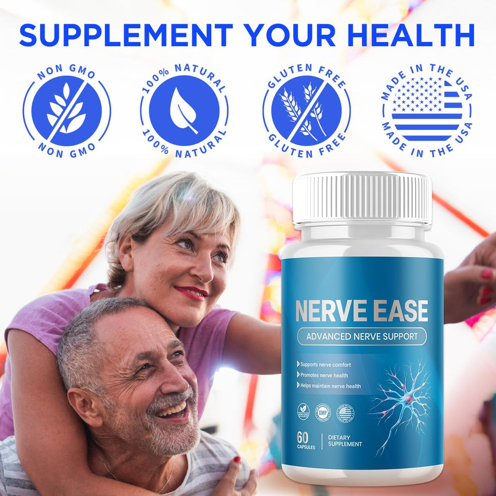 Flex University Nerve Ease frasco en mano para comparar tamaño y facilidad