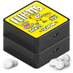 Flintts frente del envase Lemon Stash mostrando portabilidad y frescura