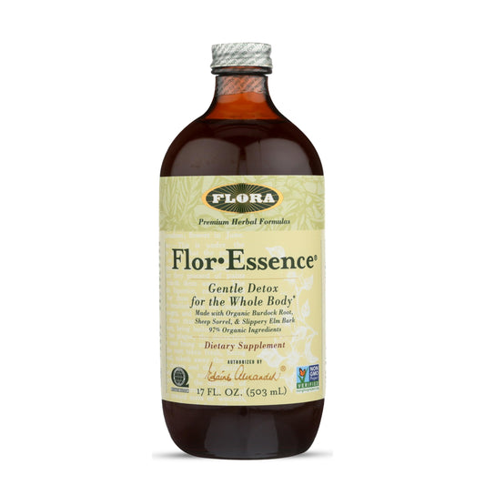 Flora Flor-Essence, botella vertiendo, ritual de bienestar diario.