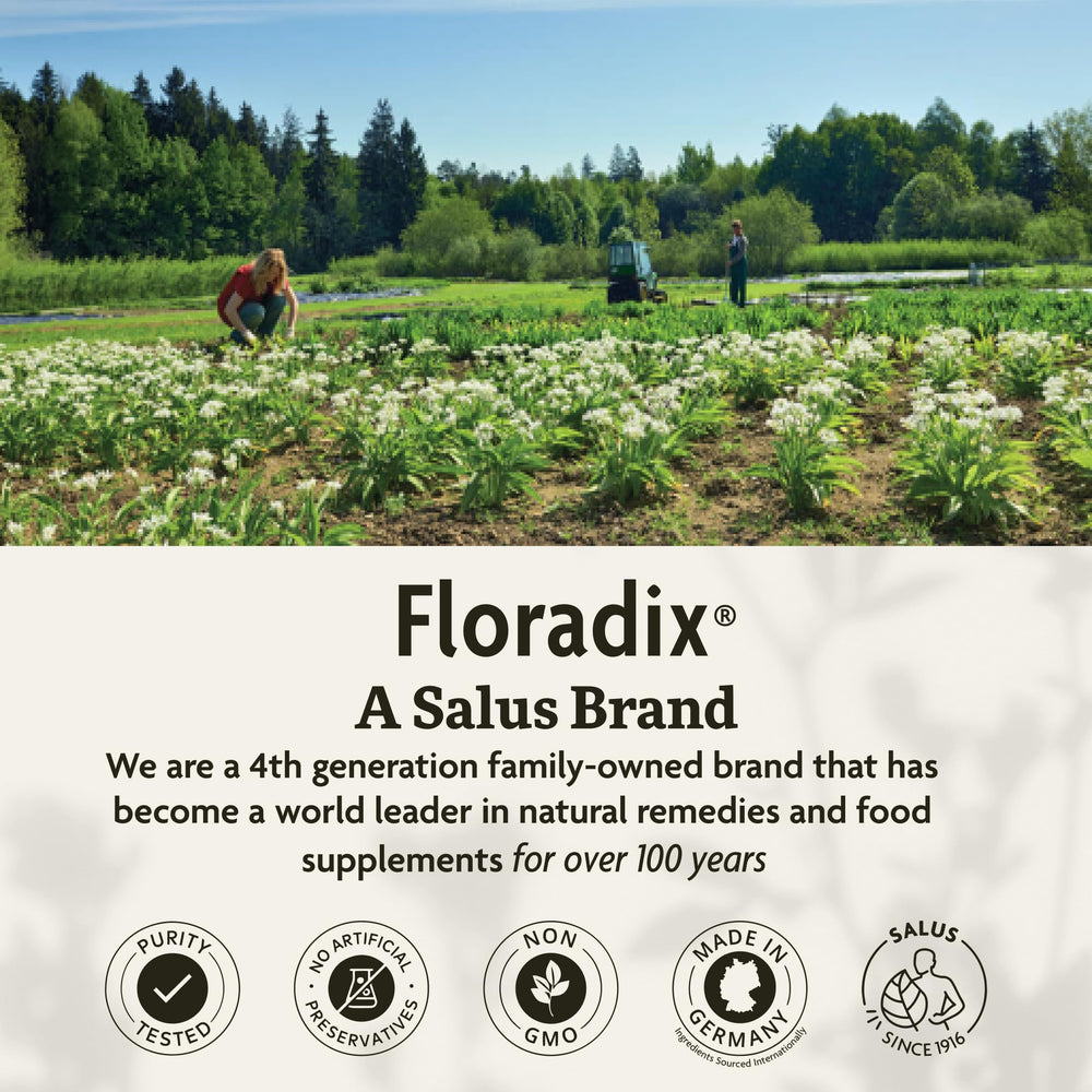 Floradix ingredientes naturales y jugos, beneficio: formulación suave