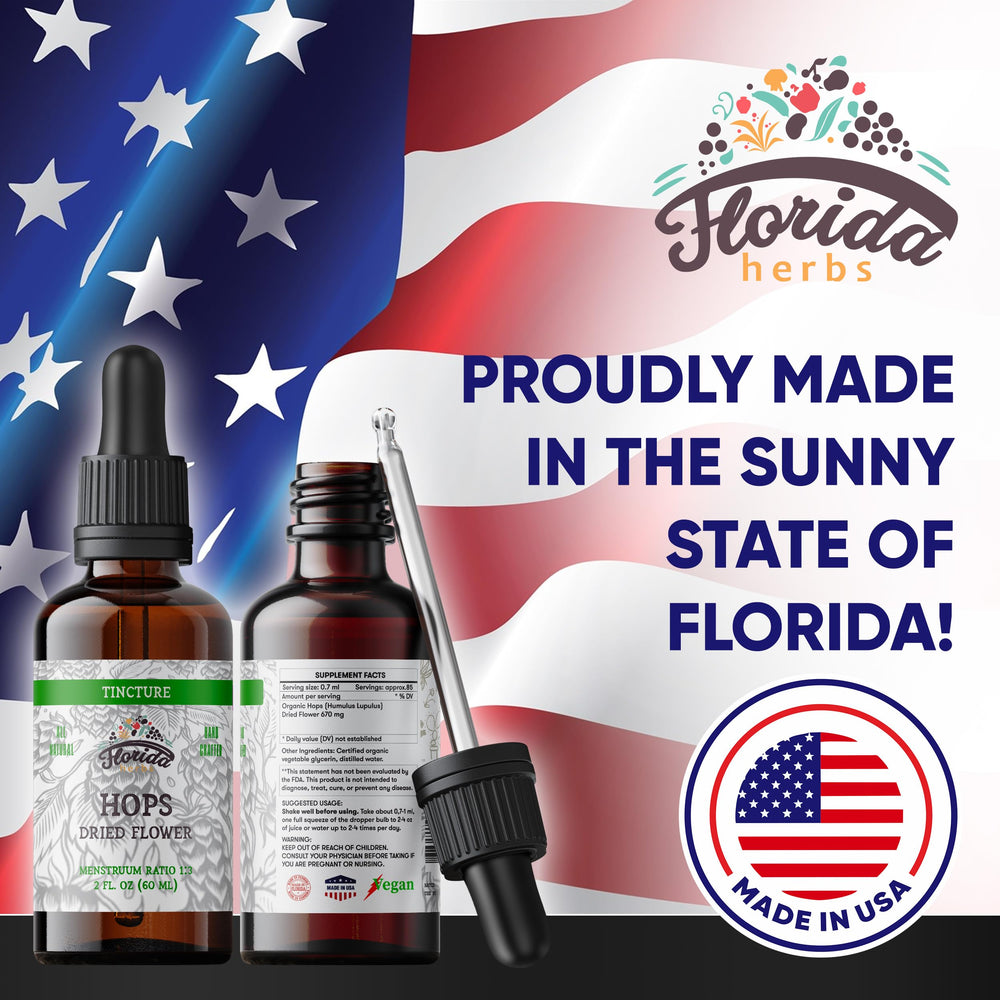 FLORIDA HERBS frasco junto a una regla para comparar tamaño 2 oz, portátil