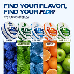 Flow Pouches en escritorio junto a portátil y libreta, ideal para jornadas de trabajo