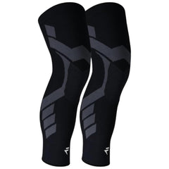 Flytex rodillera frontal mostrando diseño negro y soporte cómodo