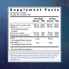 Focus Vision Supplements primer plano de cápsula suave y textura fácil de tragar