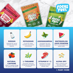 FocusFuel gomitas en mano listas para consumir, beneficio de energía portátil